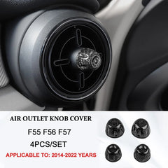 Car Interior Accessories For Mini Cooper F54 F55 F56 F57 F60 Real Carbon Fiber Decorative Cover Sticker Protective Auto Part