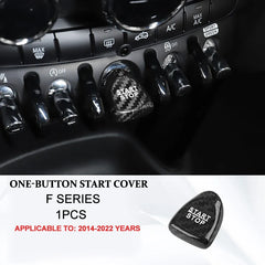 Car Interior Accessories For Mini Cooper F54 F55 F56 F57 F60 Real Carbon Fiber Decorative Cover Sticker Protective Auto Part