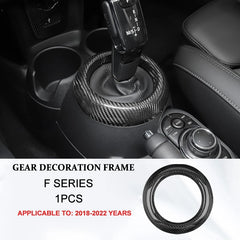 Car Interior Accessories For Mini Cooper F54 F55 F56 F57 F60 Real Carbon Fiber Decorative Cover Sticker Protective Auto Part