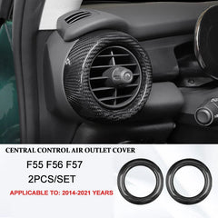 Car Interior Accessories For Mini Cooper F54 F55 F56 F57 F60 Real Carbon Fiber Decorative Cover Sticker Protective Auto Part