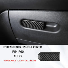 Car Interior Accessories For Mini Cooper F54 F55 F56 F57 F60 Real Carbon Fiber Decorative Cover Sticker Protective Auto Part