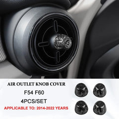 Car Interior Accessories For Mini Cooper F54 F55 F56 F57 F60 Real Carbon Fiber Decorative Cover Sticker Protective Auto Part