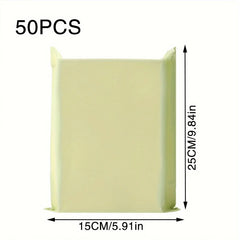 50 PCS/Set Express Bag Packing Bag Thickened Cream apricot Clothing Mail Waterproof Packing Bag Logistics Packing Bag