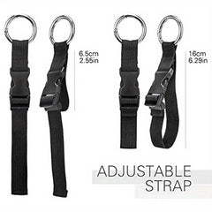 Travel Luggage Fixed Strap Backpack External Strap Portable Strap With Release Buckle Add-A-Bag Luggage Strap Belt Jacket Holder