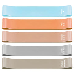 Resistance Exercise Loop Bands Set Workout Bands for Women and Men Stretch Bands 5 Different Resistance Levels for Booty Legs