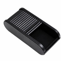 Car Dashboard Organizer, Car Center Console Storage Box with Sliding Lid, Dashboard Organizer for Glasses Coins Cards and Keys