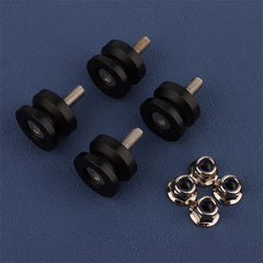 Motorcycle Luggage Accessories Set, 4Pcs: Rear Trunk Top Case, Tail Box & Side Box Brackets, Base Plate Buckle