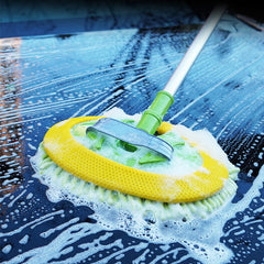 Car Cleaning Brush Detailing Adjustable Super Absorbent Car Wash Brush Telescoping Long Handle Cleaning Mop Auto Accessories