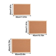 Photo Wall DIY Cork Display Panel Soft Decorative Cork Board Wood Hanging Letter Message Boards