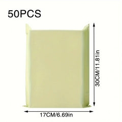 50 PCS/Set Express Bag Packing Bag Thickened Cream apricot Clothing Mail Waterproof Packing Bag Logistics Packing Bag