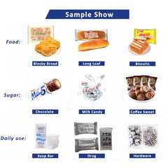 Customize Automatic Production Line Automatic Pillow Packing Machine for Food/Bread/Candy/Vegetable Packaging
