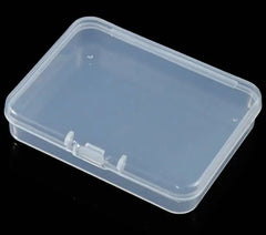 Flat Transparent PP Plastic Packaging Box Small Item Organizer Rectangular Storage Box for Parts Empty Box for Easy Organization