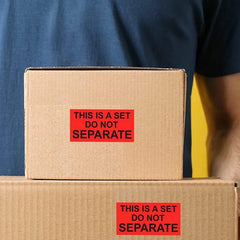 100pcs This is a Set Do Not Separate Stickers 2" x1" Red Packing Labels for Shipping Bundle Sets and Multi-Pack Products