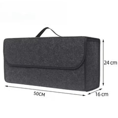 Car Trunk soft Organizer Felt Storage Box Accessories Large Anti Slip Compartment Boot Storage Organizer Tool Car Storage Bag