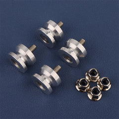 Motorcycle Luggage Accessories Set, 4Pcs: Rear Trunk Top Case, Tail Box & Side Box Brackets, Base Plate Buckle