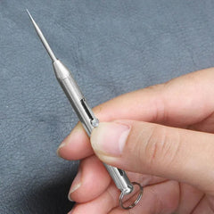 Portable Toothpicks Titanium Toothpicks Pocket Toothpicks Keychain Silver Outdoor Picnic Camping Accessories