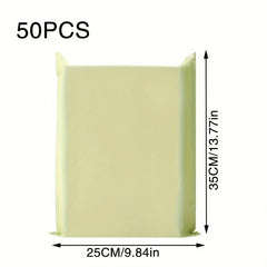 50 PCS/Set Express Bag Packing Bag Thickened Cream apricot Clothing Mail Waterproof Packing Bag Logistics Packing Bag
