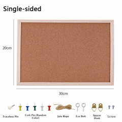 Photo Wall DIY Cork Display Panel Soft Decorative Cork Board Wood Hanging Letter Message Boards