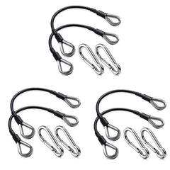 1-6Pcs 25cm Gym Cable Extension Compatible with Bowflex Home Gym Accessories for LAT/Tricep Pull Down and Leg Extensions Machine