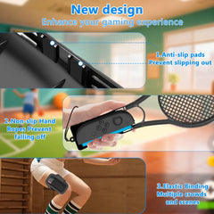 2025 Switch Sport Accessories Bundle for Switch 2 10-in-1 Game Set Includes Sword Boxing Tennis Racket Leg Straps Golf
