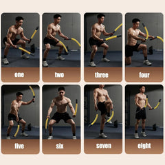 Weighted Exercise Ropes Weighted Workout Trainer Equipment 2-Pieces Adjustable Training Ropes For Athletes Boxers Bodybuilders