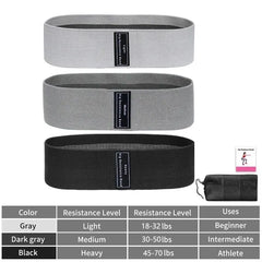 Resistance Bands, Fabric Workout Bands for Women & Men, Cloth Booty Resistance Loop Bands, Thick Squat Bands for Butt/Legs/Thigh