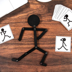 Kids Montessori Toys Wooden Early Learning Educational Puzzles Sporty Pose JigsawImprove Hands-on Skill Busy Board Gifts