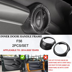 Car Interior Accessories For Mini Cooper F54 F55 F56 F57 F60 Real Carbon Fiber Decorative Cover Sticker Protective Auto Part