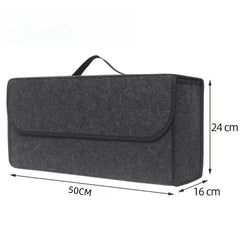 Car Trunk soft Organizer Felt Storage Box Accessories Large Anti Slip Compartment Boot Storage Organizer Tool Car Storage Bag