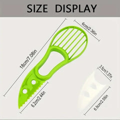3 in 1 Plastic Avocado Fruit Slicer Outdoor Household Kitchen Camping Accessories Multifunctional Cutting Tool