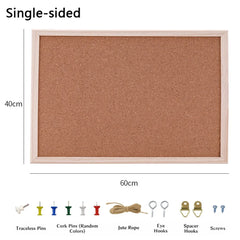 Pictures Wall Plate DIY Cork Display Panel Soft Decorative Cork Board Wood Hanging Photo Background