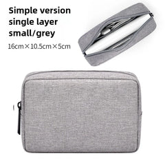 Travel Essentials Pouch Organizer for USB Cables Earphones Gadgets Storage Bag Digital Accessories Makeup Cover Devices