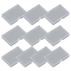 10Pack PP Plastic Rectangular Flat Box Transparent Design Storage Box Convenient To Locate And Retrieve Items