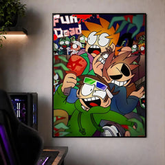 Animation E-Eddsworld Edd Tom Tord Poster Waterproof HD Modern Peel And Stick Wall Decor Bedroom Living Room Dorm Office