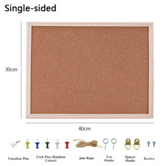 Photo Wall DIY Cork Display Panel Soft Decorative Cork Board Wood Hanging Letter Message Boards