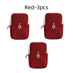 Travel Gadget Organizer Bag Portable digital cable bag Electronics Accessories Storage Carrying Case Pouch for USB power Bank