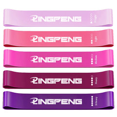 Resistance Exercise Loop Bands Set Workout Bands for Women and Men Stretch Bands 5 Different Resistance Levels for Booty Legs