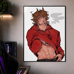 Animation E-Eddsworld Edd Tom Tord Poster Waterproof HD Modern Peel And Stick Wall Decor Bedroom Living Room Dorm Office