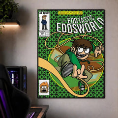 Animation E-Eddsworld Edd Tom Tord Poster Waterproof HD Modern Peel And Stick Wall Decor Bedroom Living Room Dorm Office
