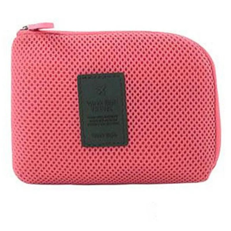 Travel Accessory Cable Bag Portable Digital USB Electronic Organizer Gadget Case Travel Cellphone Charge Mobile Charger Holder