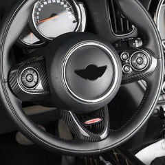 Car Interior Accessories For Mini Cooper F54 F55 F56 F57 F60 Real Carbon Fiber Decorative Cover Sticker Protective Auto Part