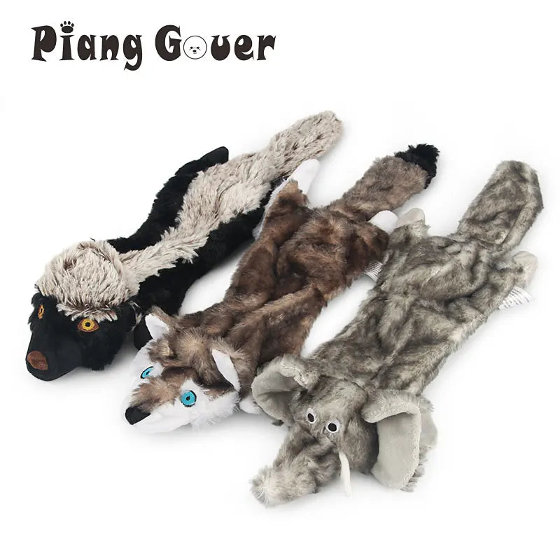 Elephant Dog Toy Plush Pet Toys Cleaning Teeth Teddy Puppy Chew Squeak Pet Toy