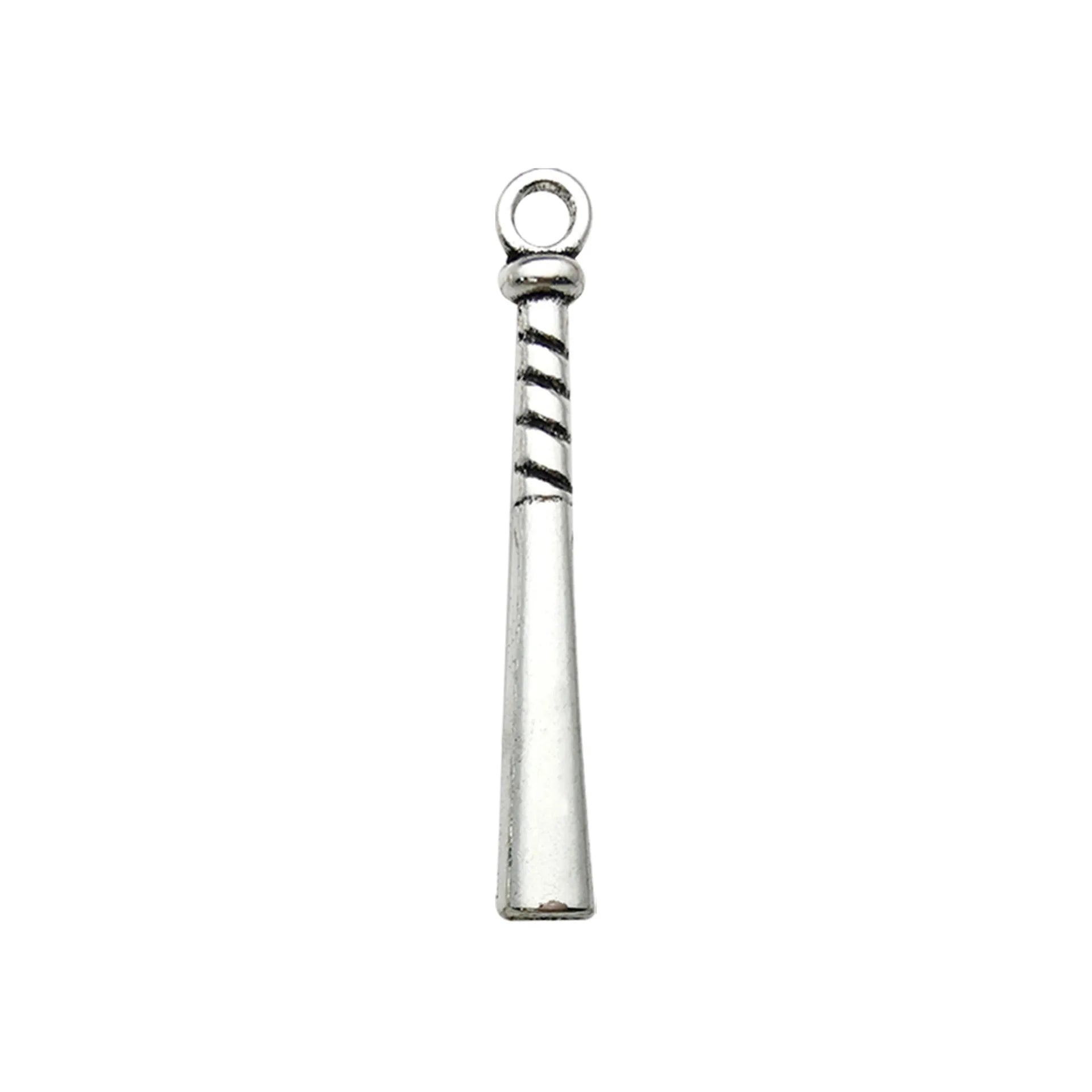 Fashion DIY Handmade Jewelry Accessories 15pcs Tibetan Silver Bracelets Necklaces Earrings Baseball Stick Pendants Wholesale