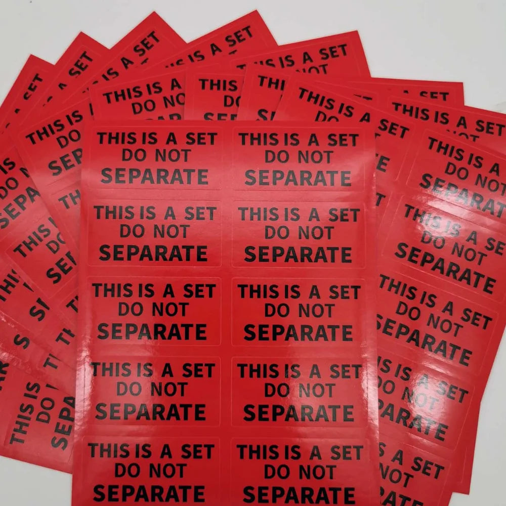 100pcs This is a Set Do Not Separate Stickers 2" x1" Red Packing Labels for Shipping Bundle Sets and Multi-Pack Products