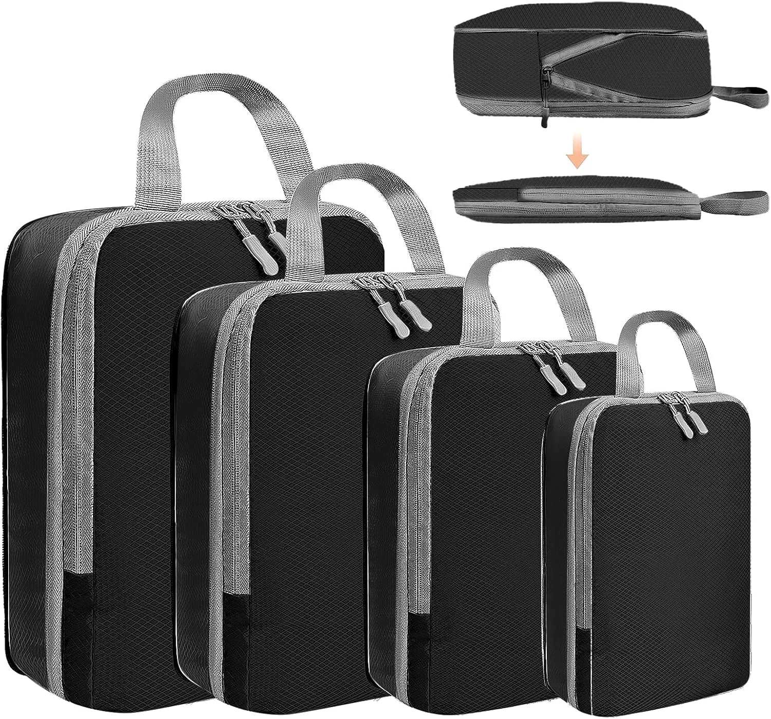 Compression Packing Cubes for Travel Organizers Bag Travel Packing Organizers Luggage Cubes for Packing Ultralight Expandable