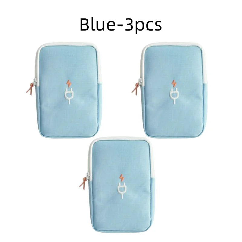 Travel Gadget Organizer Bag Portable digital cable bag Electronics Accessories Storage Carrying Case Pouch for USB power Bank
