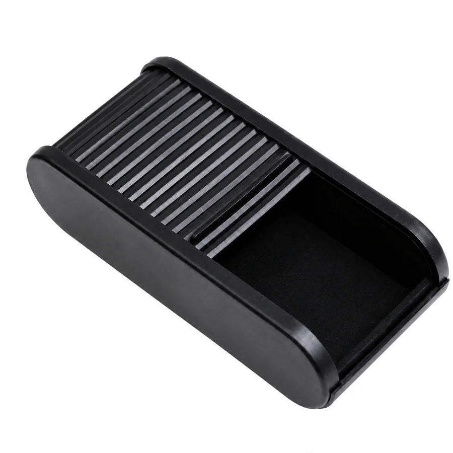 Car Dashboard Organizer, Car Center Console Storage Box with Sliding Lid, Dashboard Organizer for Glasses Coins Cards and Keys