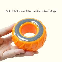 CAITEC Dog Toys Squeaking Tire Toy Durable Floatable Springy Pet Toys Bite Resistant
