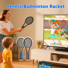 2025 Switch Sport Accessories Bundle for Switch 2 10-in-1 Game Set Includes Sword Boxing Tennis Racket Leg Straps Golf
