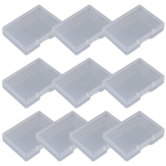 10Pack PP Plastic Rectangular Flat Box Transparent Design Storage Box Convenient To Locate And Retrieve Items